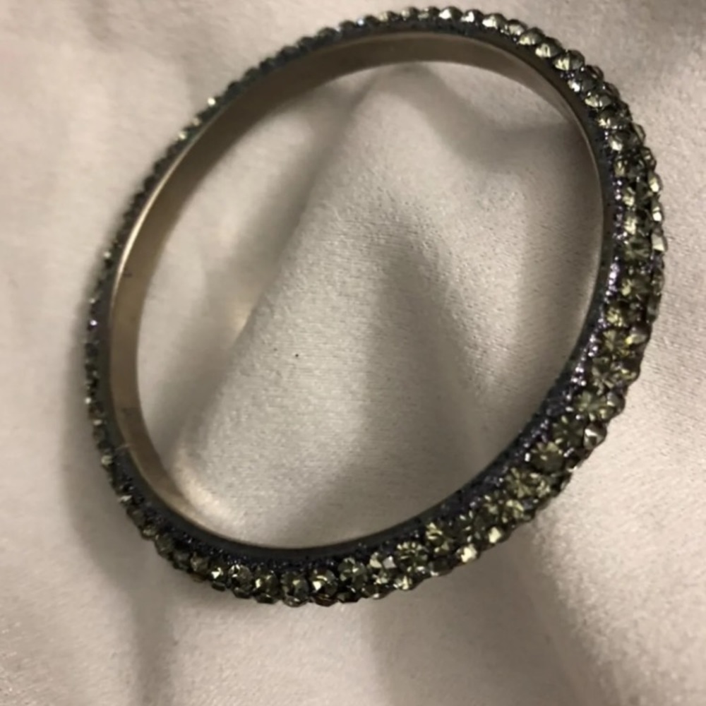 Matching Black Crystal Bangle & Rhinestone Choker - Picture 8 of 10